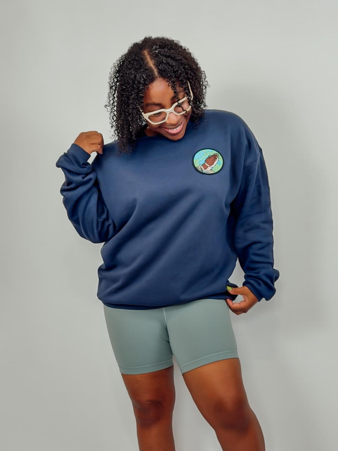 Faith Over Fear - Elevated Threads Sweatshirt / Blue
