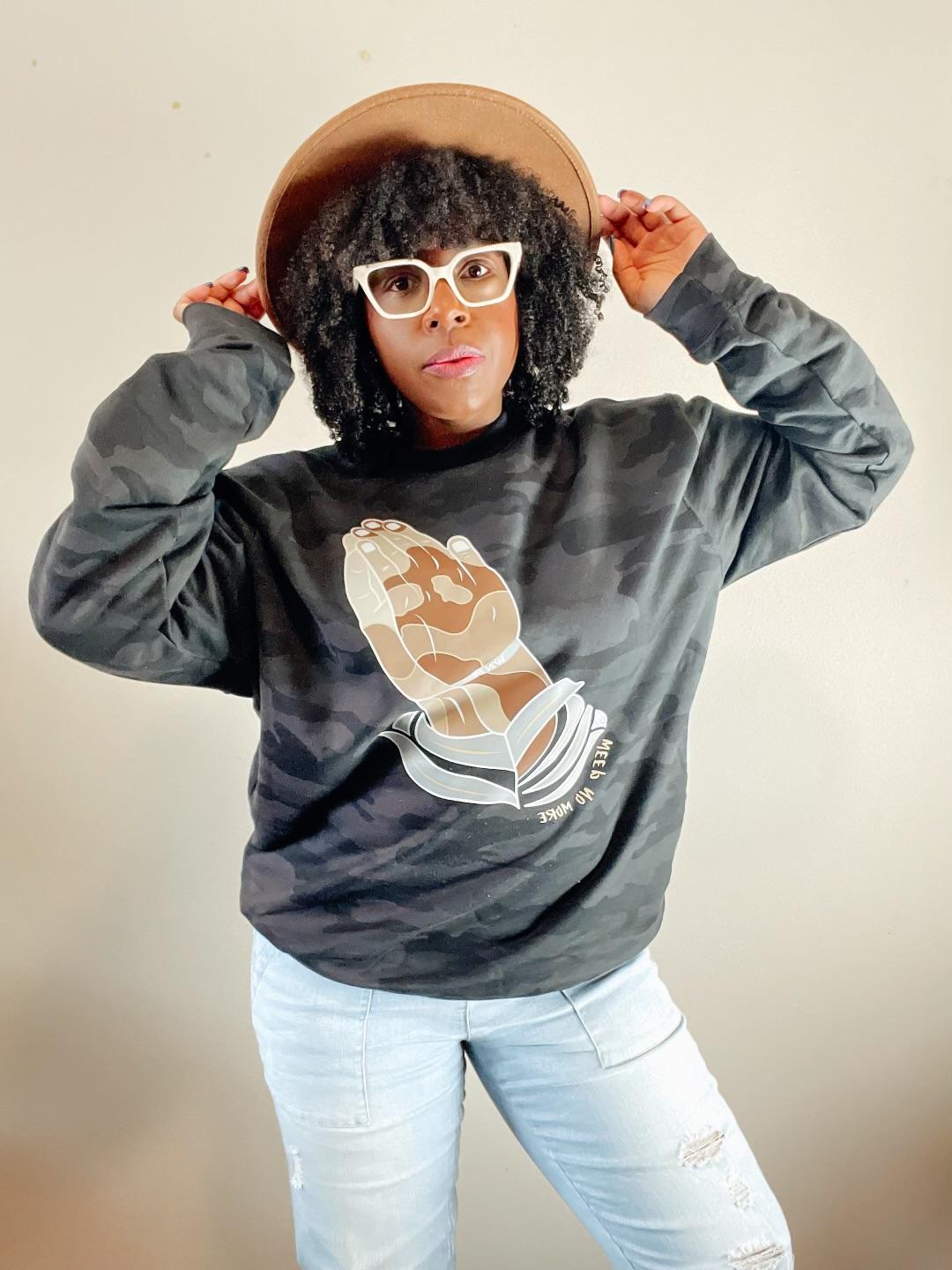 Weep No More Fashions Shauntaine's Classic Chic Black Sweatshirt