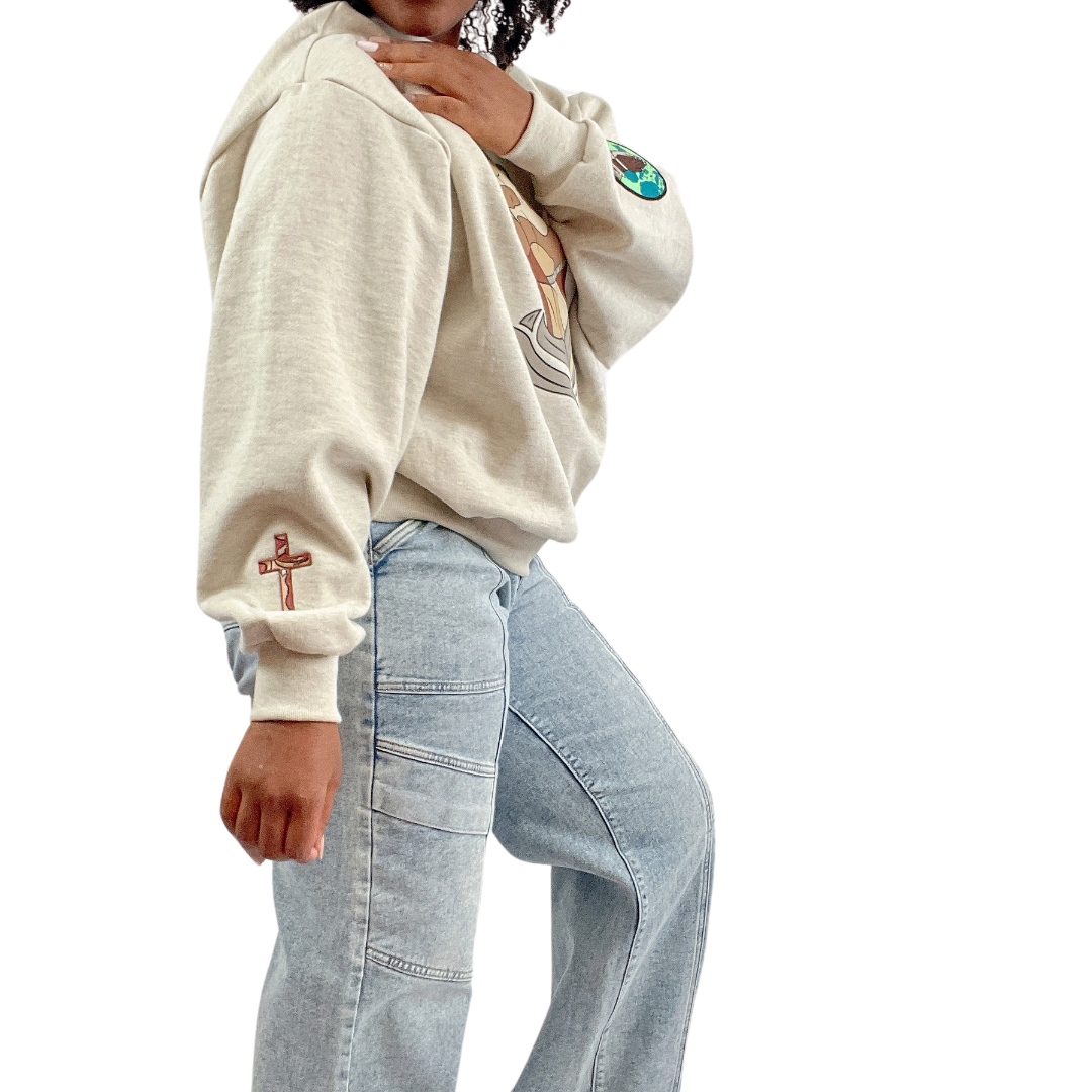 Prayer Warrior Crew -  Elevated Threads Sweatshirt / SCOUR