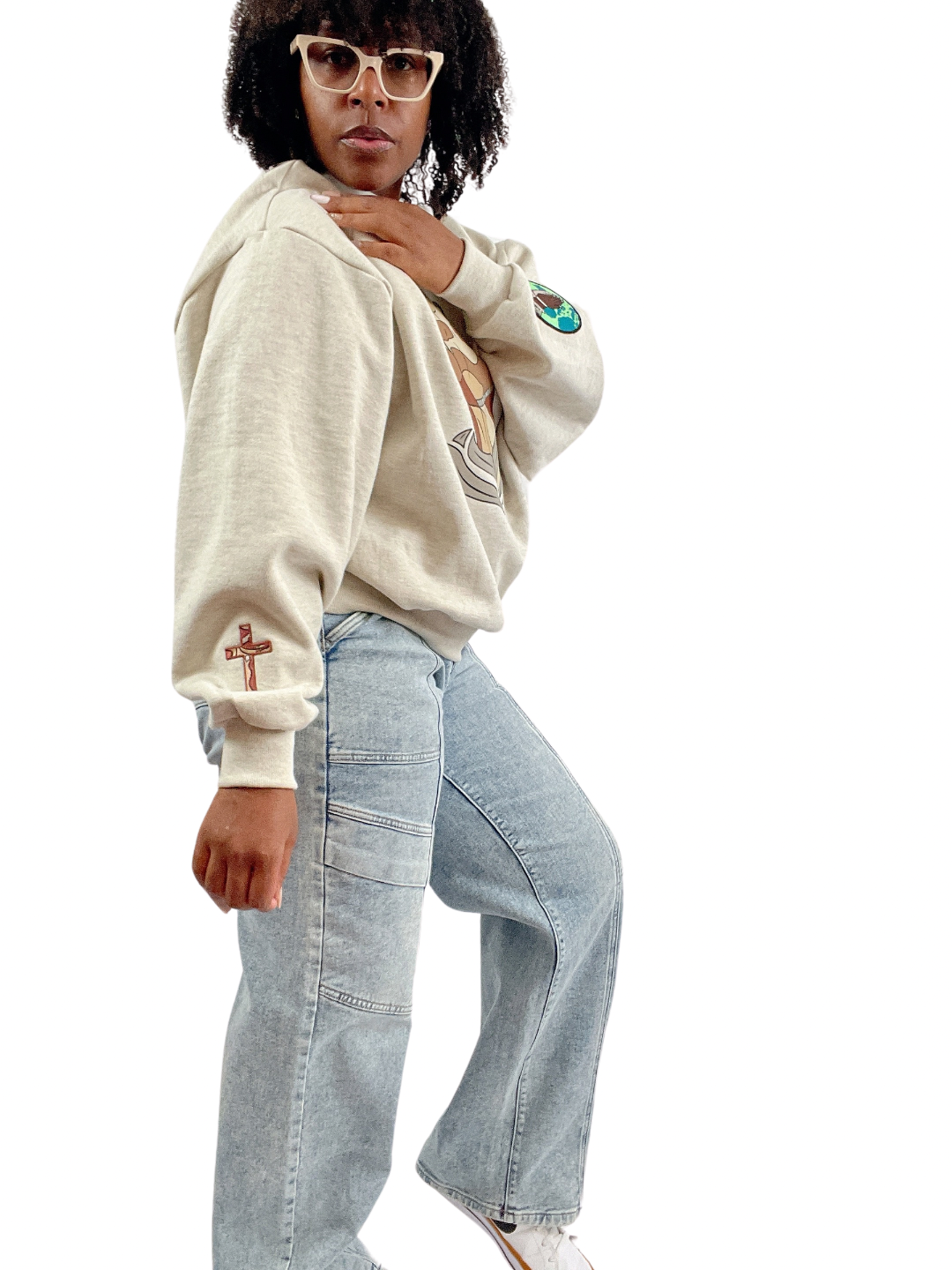 Prayer Warrior Crew -  Elevated Threads Sweatshirt / SCOUR
