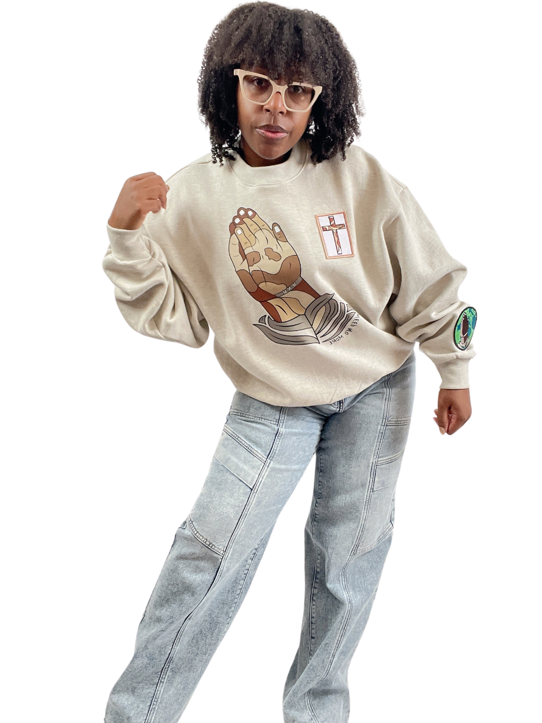 Prayer Warrior Crew -  Elevated Threads Sweatshirt / SCOUR