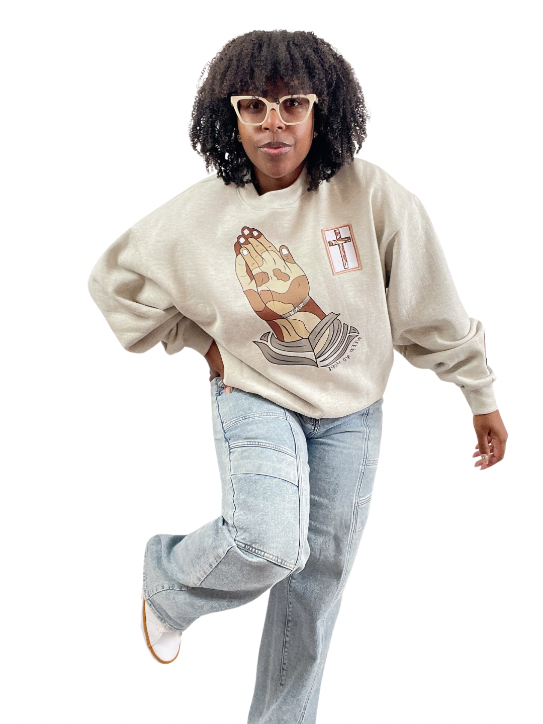 Prayer Warrior Crew -  Elevated Threads Sweatshirt / SCOUR